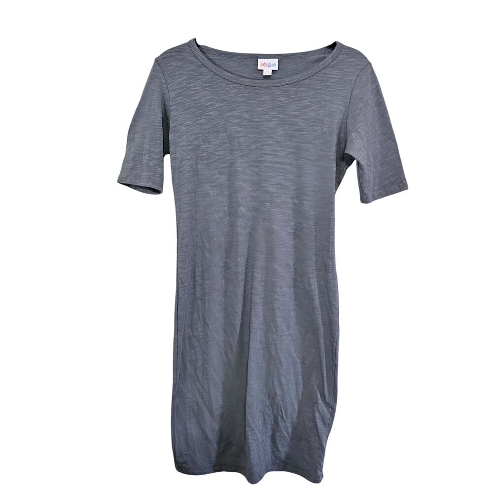 Lularoe Julia Dress XS Gray Cotton/Spandex Blend Comfortable Casual Wear